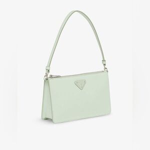 Prada mini brushed-leather shoulder bag